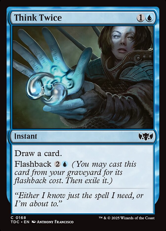 Think Twice, Tarkir: Dragonstorm Commander Card Art