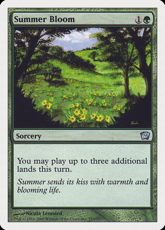 Summer Bloom, Ninth Edition Card Art