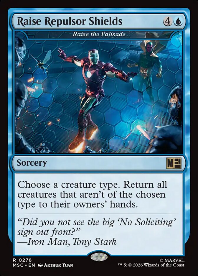 Raise the Palisade, Marvel Super Heroes Commander Card Art