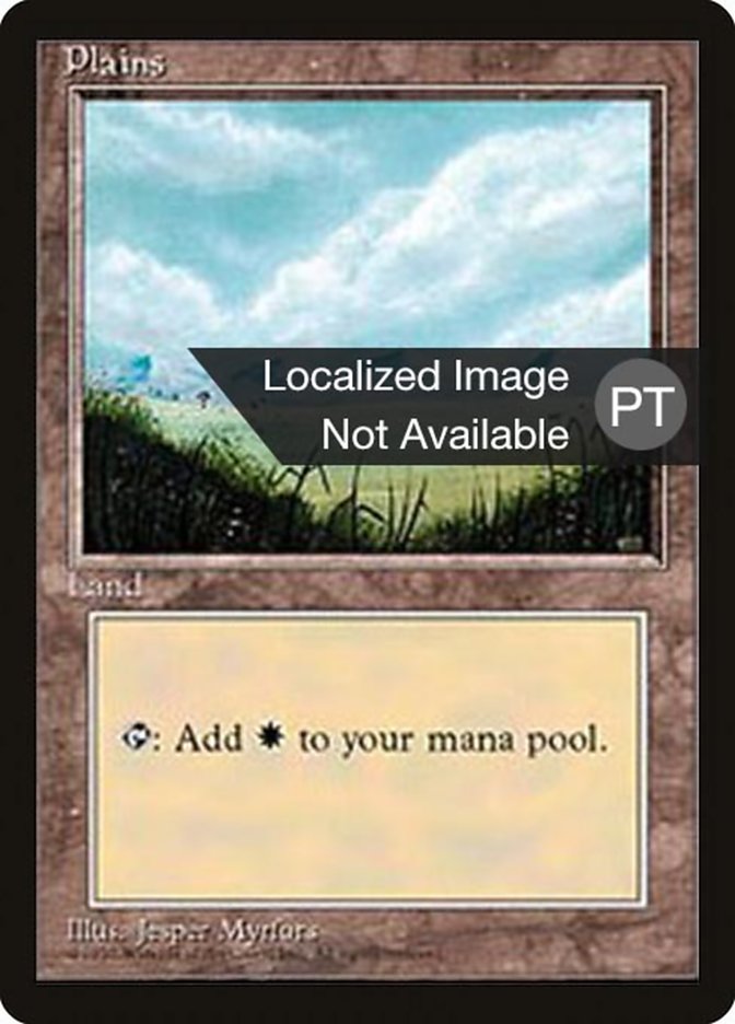 Plains, Fourth Edition Foreign Black Border Card Art