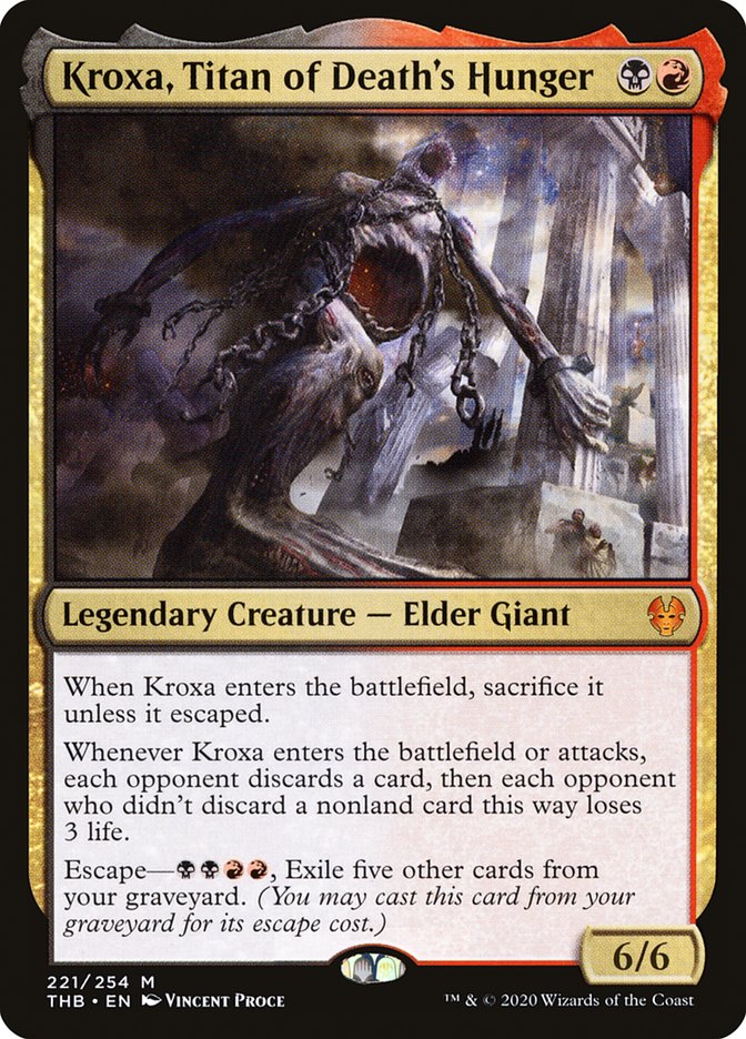 Kroxa, Titan of Death's Hunger, Theros beyond death Card Art