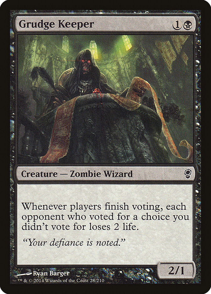 Grudge Keeper, Conspiracy Card Art