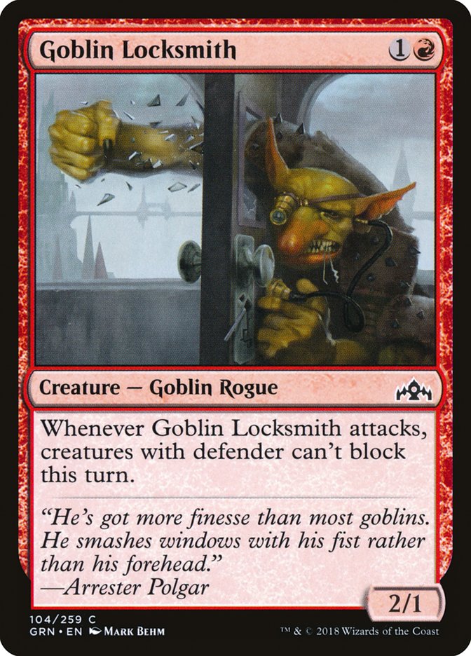 Goblin Locksmith, Guilds Of Ravnica Card Art