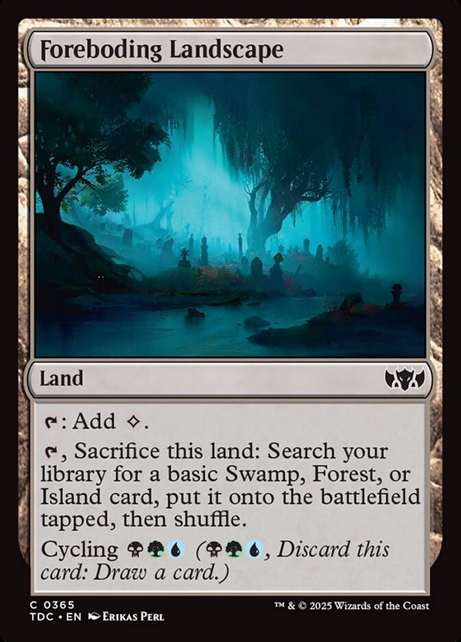 Foreboding Landscape, Tarkir: Dragonstorm Commander Card Art