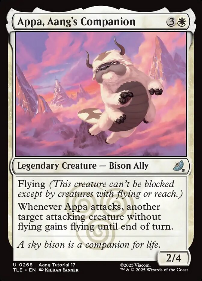 Appa, Aang's Companion, Avatar: The Last Airbender Eternal Card Art