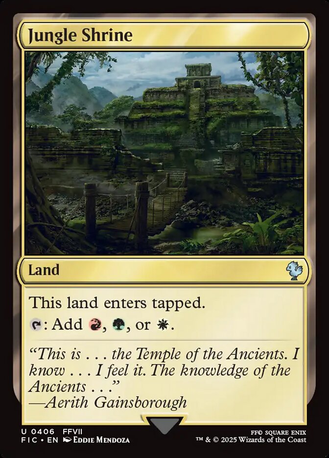 Jungle Shrine, Final fantasy commander Card Art