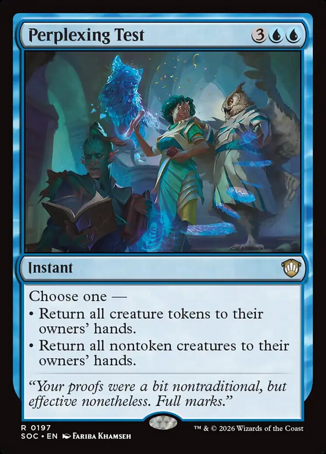 Perplexing Test, Secrets Of Strixhaven Commander Card Art