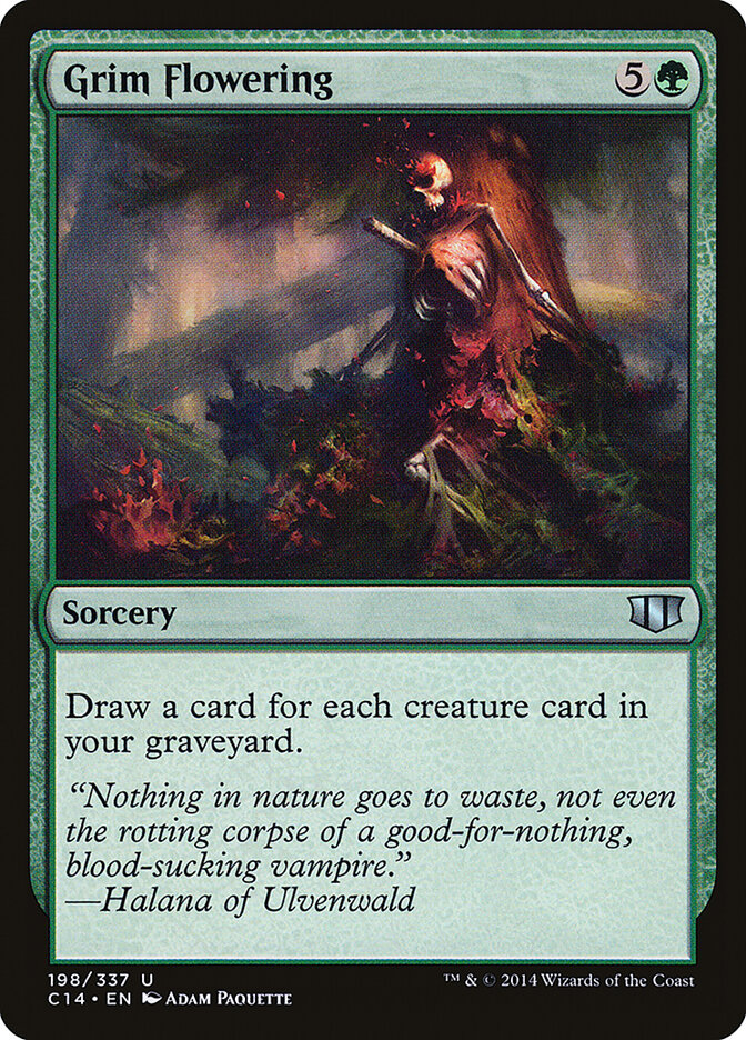 Grim Flowering, Commander 2014 Card Art