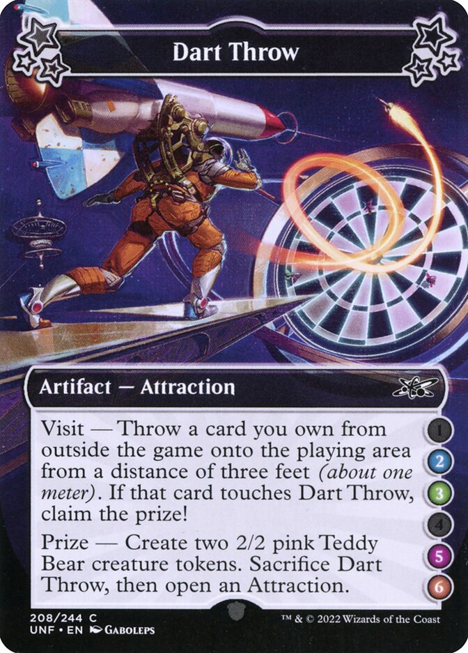 Dart Throw, Unfinity Card Art