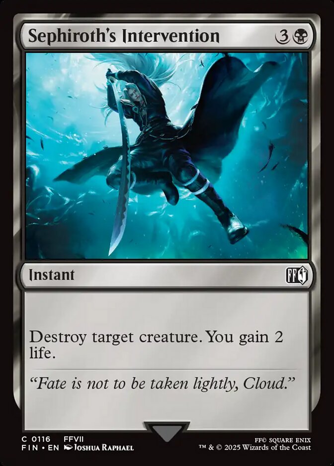 Sephiroth's Intervention, Final fantasy Card Art