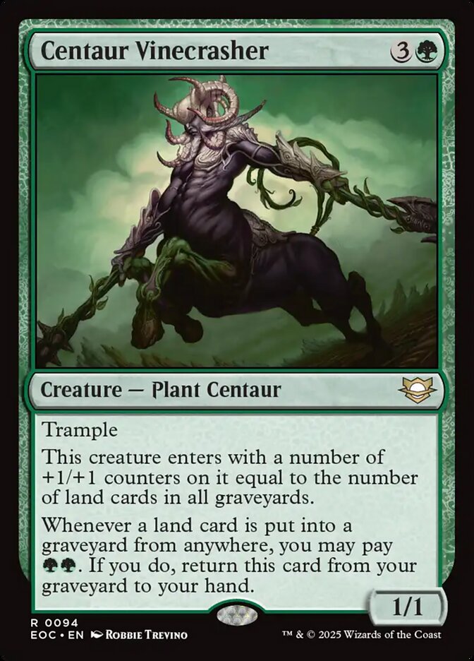 Centaur Vinecrasher, Edge Of Eternities Commander Card Art