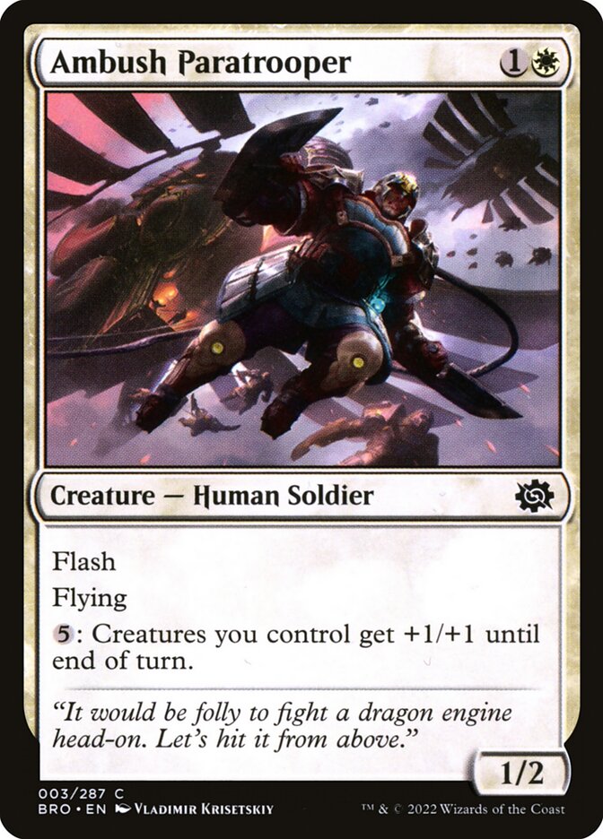 Ambush Paratrooper, The brothers' war Card Art