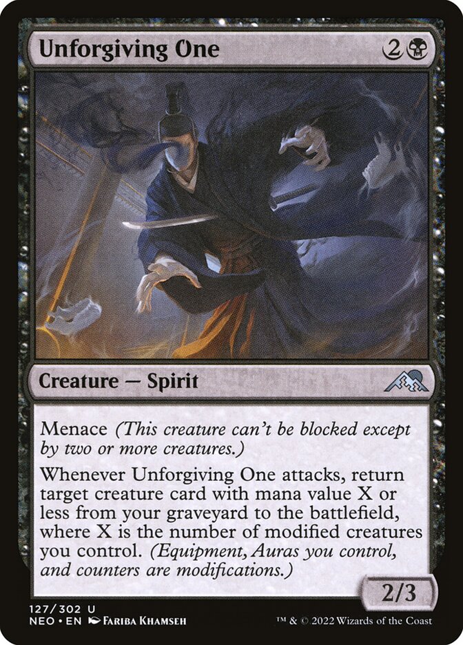 Unforgiving One, Kamigawa: neon dynasty Card Art