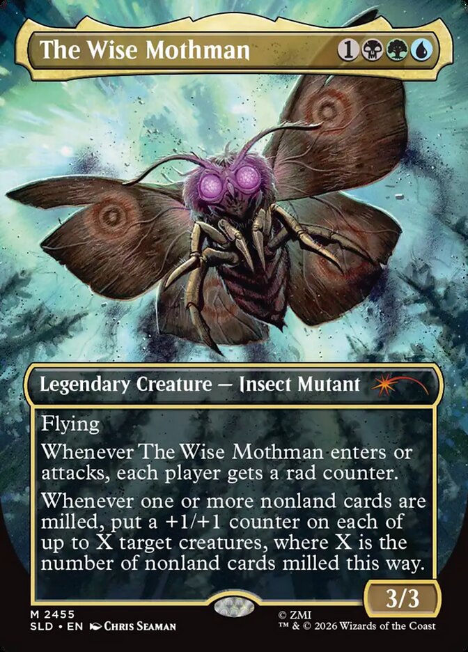 The Wise Mothman, Secret Lair Drop Card Art