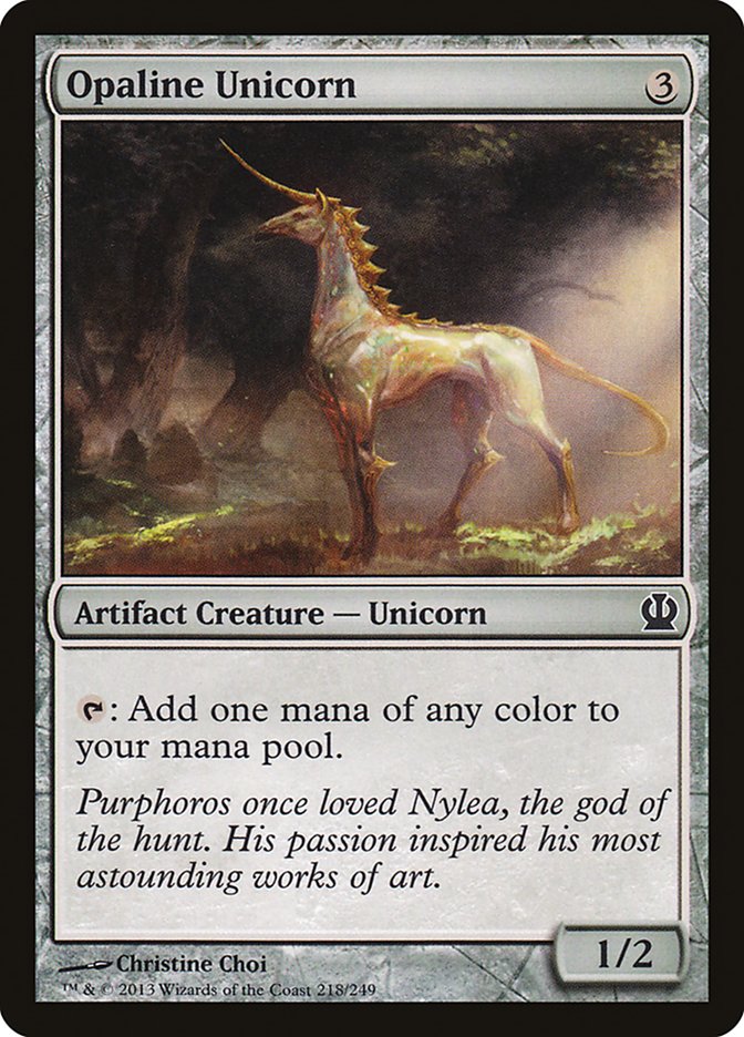 Opaline Unicorn, Theros Card Art