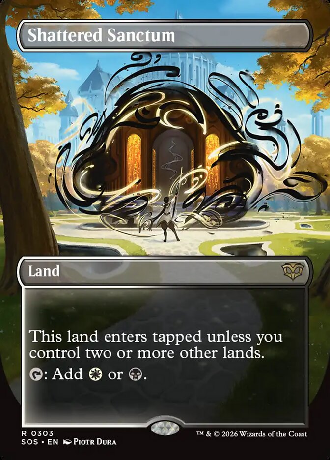 Shattered Sanctum, Secrets Of Strixhaven Card Art