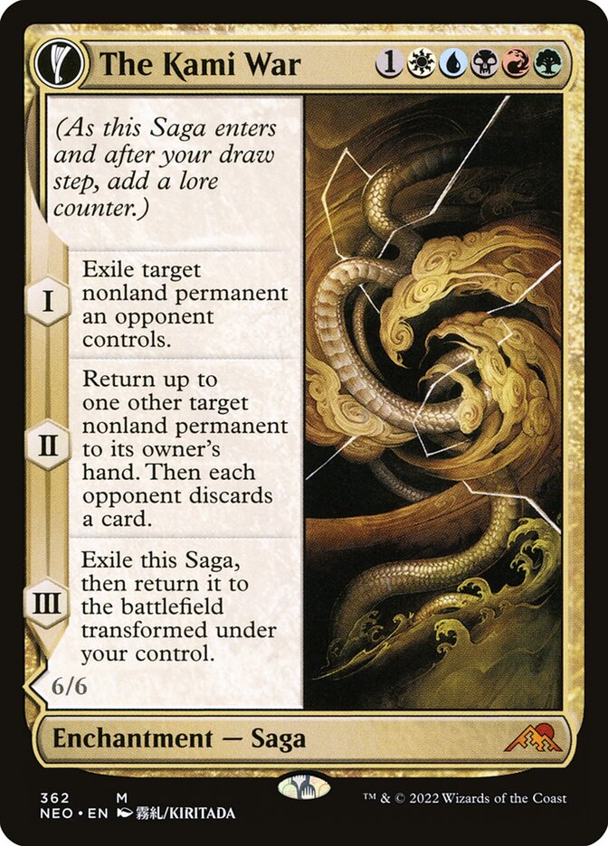 The Kami War // O-Kagachi Made Manifest, Kamigawa: Neon Dynasty Card Art