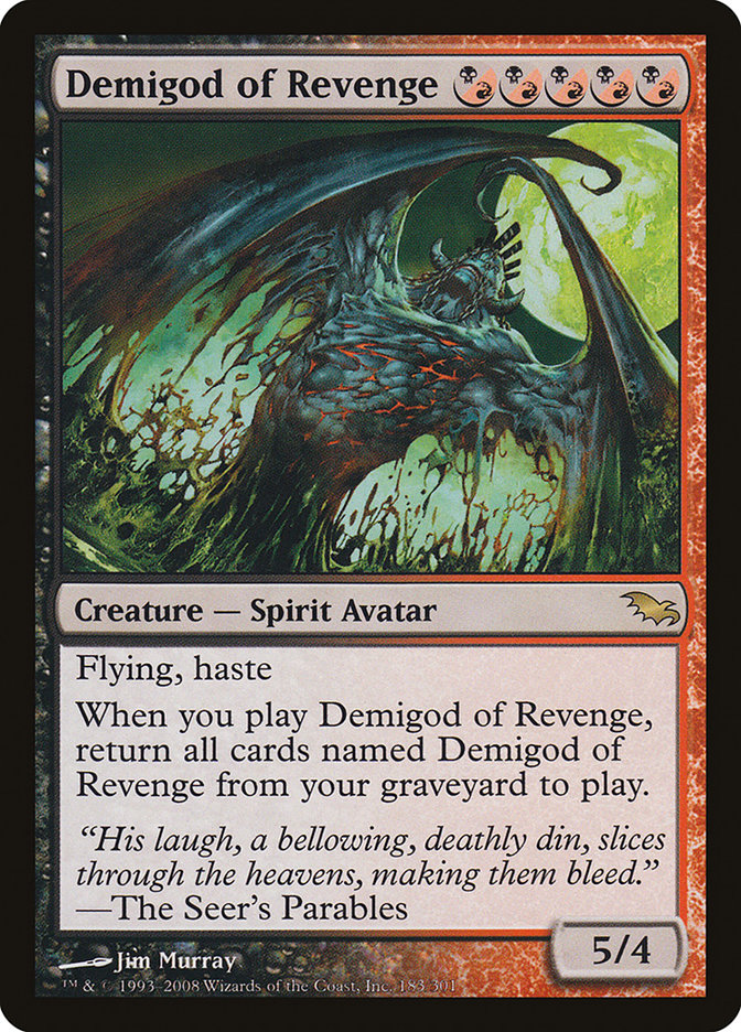 Demigod of Revenge, Shadowmoor Card Art