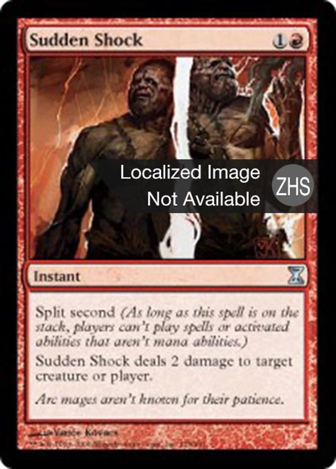 Sudden Shock, Time Spiral Card Art
