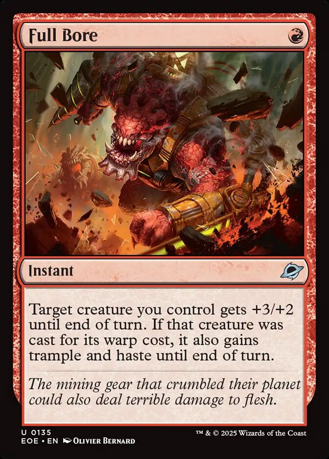 Full Bore, Edge of eternities Card Art