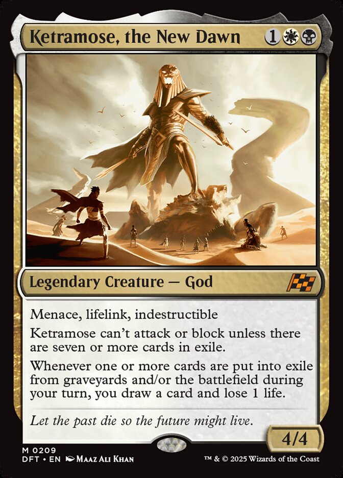 Ketramose, the New Dawn, Aetherdrift Card Art