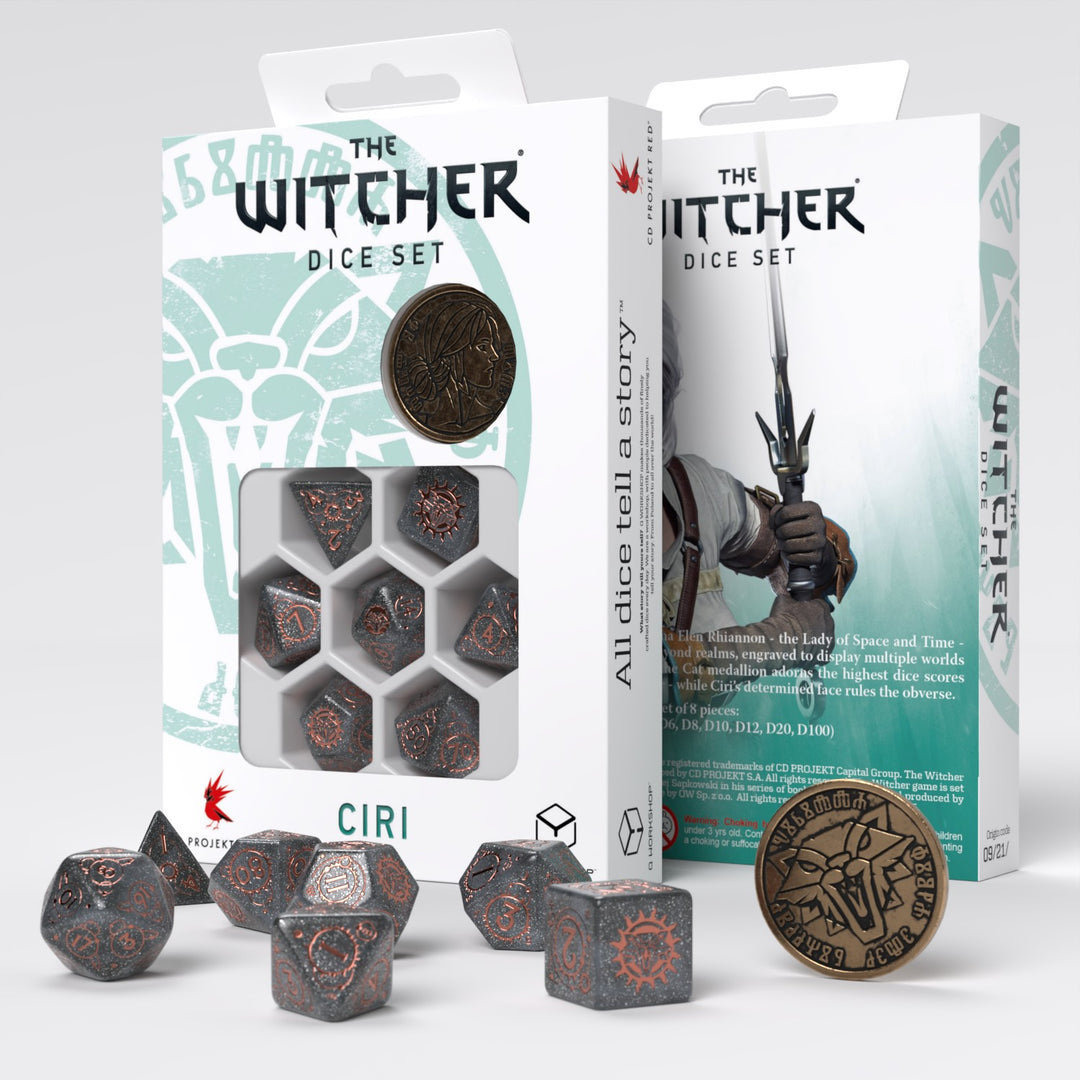 Q Workshop - Dice - RPG Set - The Witcher - Ciri: Elder Blood