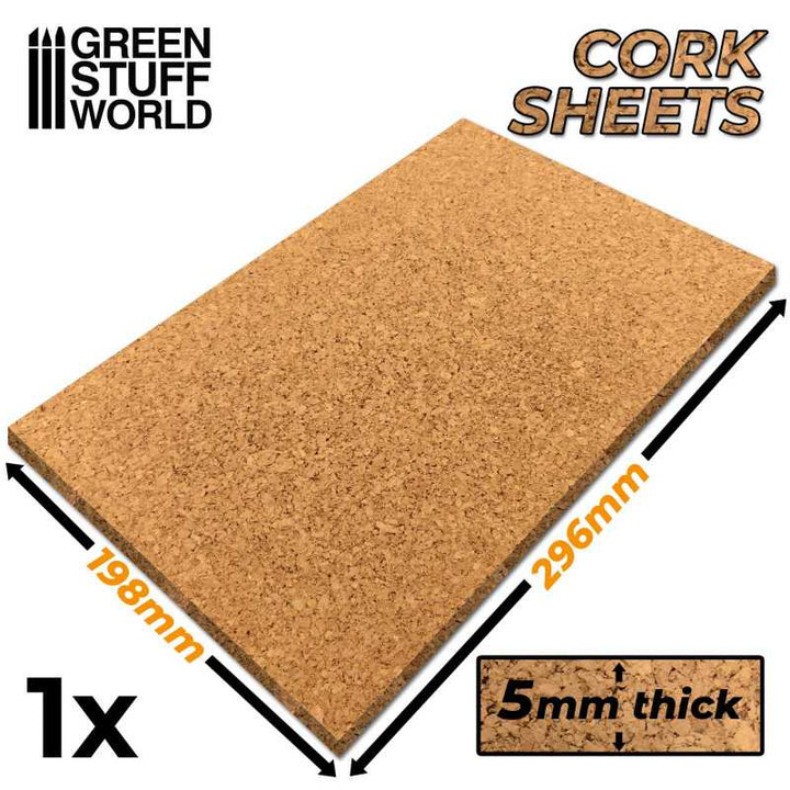 Green Stuff World - Cork Sheet 5mm
