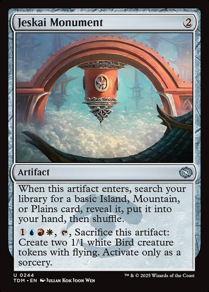 Jeskai Monument, Tarkir: dragonstorm Card Art