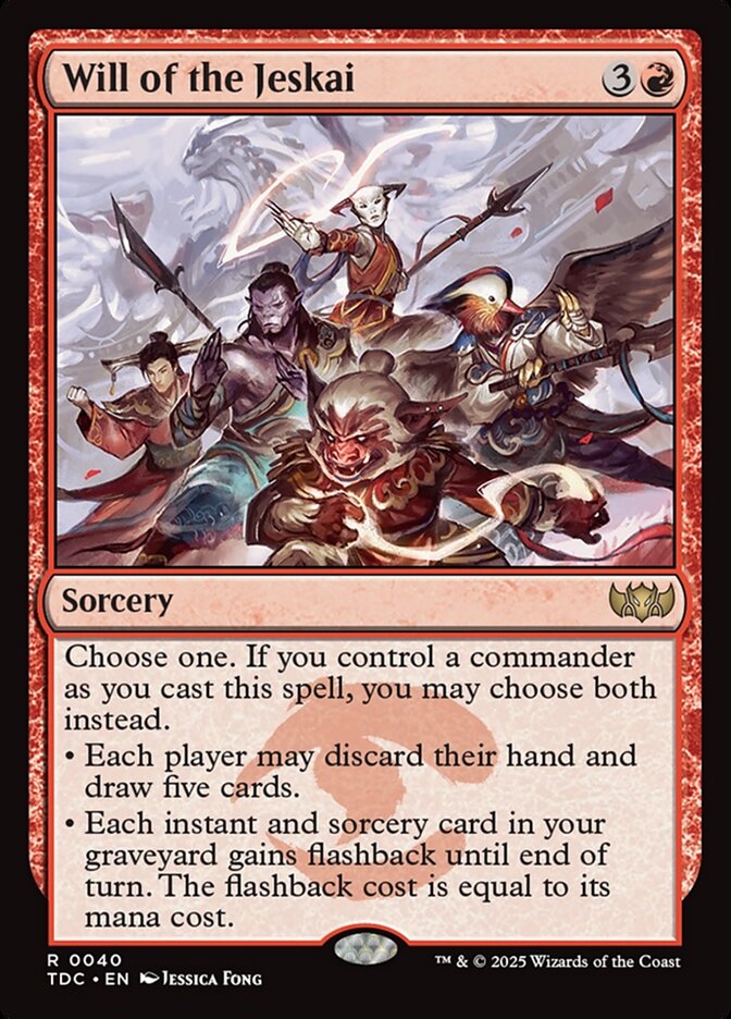 Will of the Jeskai, Tarkir: Dragonstorm Commander Card Art
