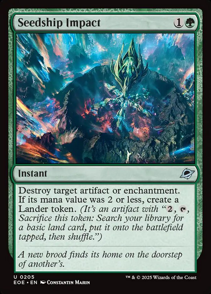 Seedship Impact, Edge of eternities Card Art