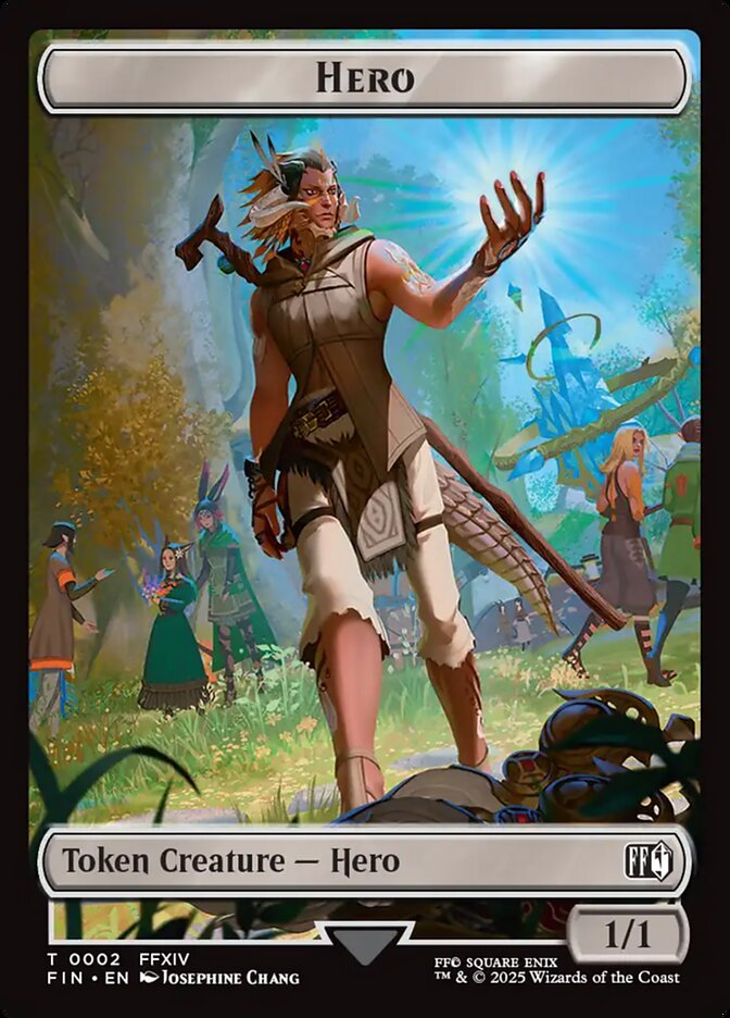 Hero, Final fantasy tokens Card Art
