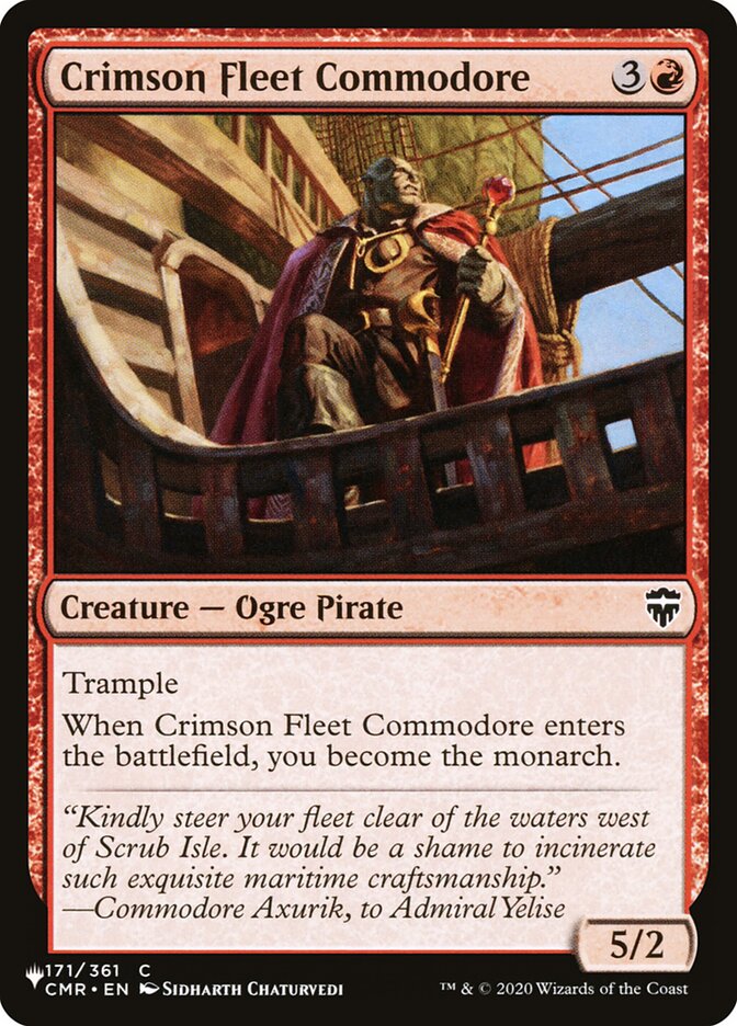 Crimson Fleet Commodore, The List Card Art
