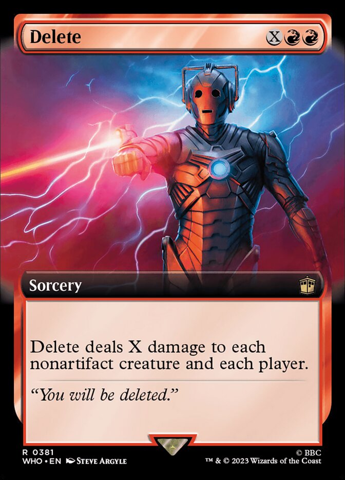 Delete, Doctor Who Card Art
