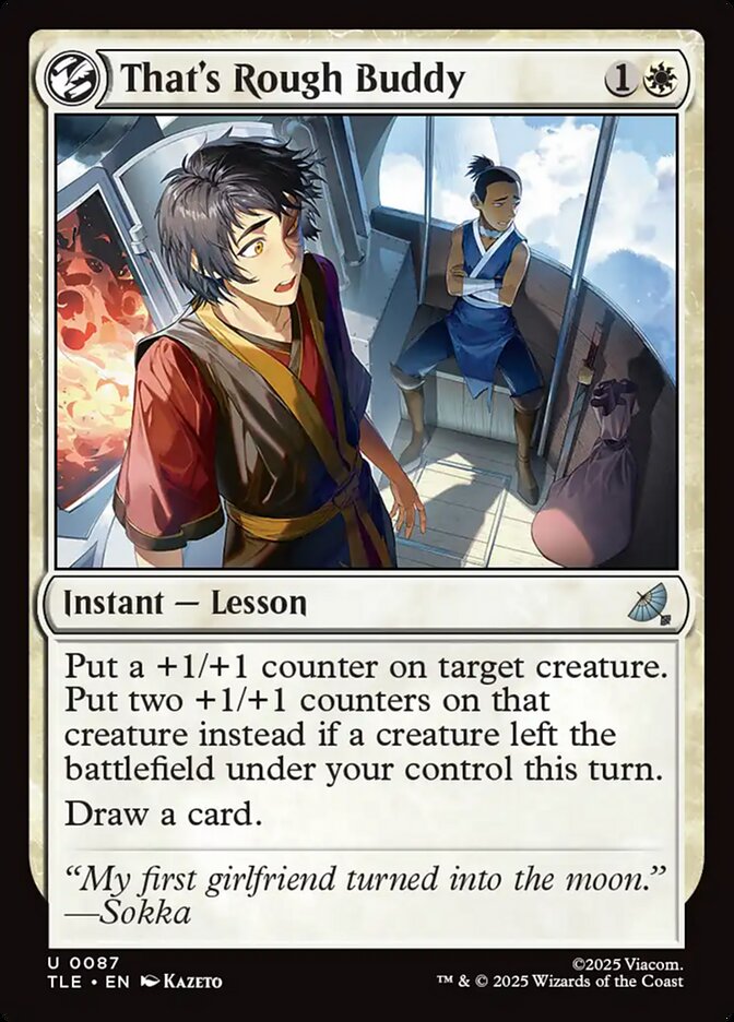 That's Rough Buddy, Avatar: The Last Airbender Eternal Card Art
