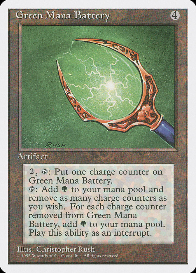 Green Mana Battery, Fourth edition Card Art