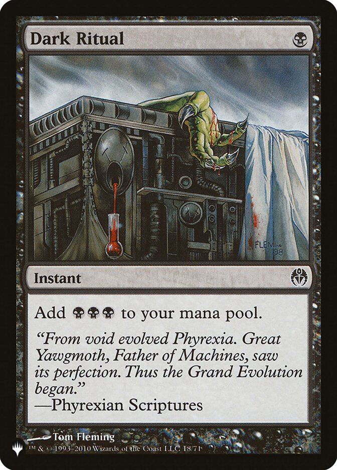 Dark Ritual, The List Card Art
