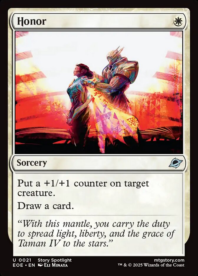 Honor, Edge of eternities Card Art