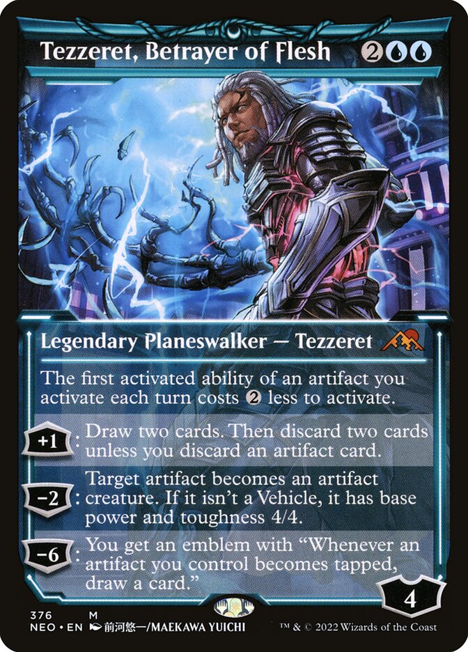 Tezzeret, Betrayer of Flesh, Kamigawa: Neon Dynasty Card Art
