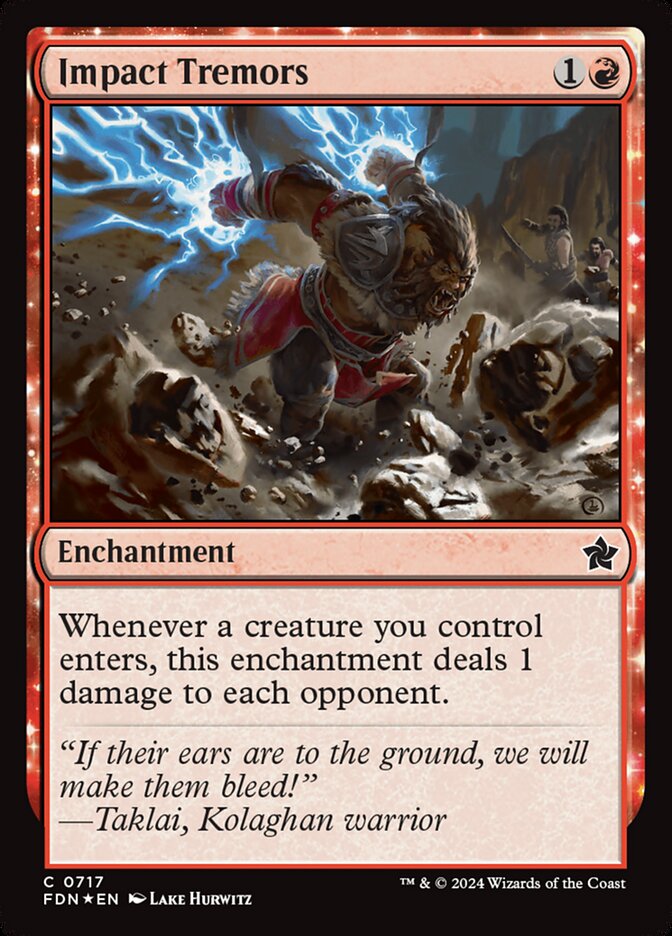 Impact Tremors, Foundations Card Art