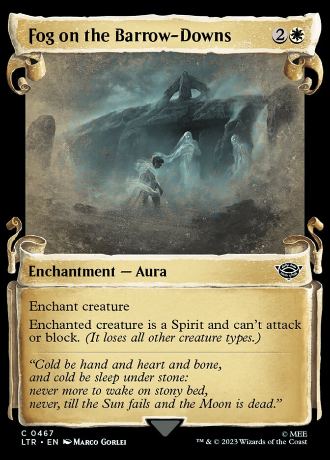 Fog on the Barrow-Downs, The lord of the rings: tales of middle-earth Card Art