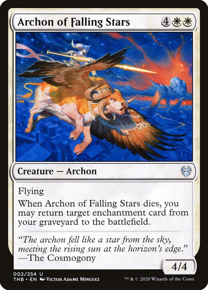 Archon of Falling Stars, Theros beyond death Card Art
