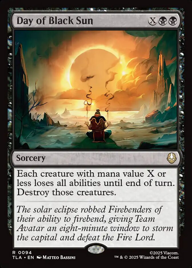 Day of Black Sun, Avatar: The Last Airbender Card Art