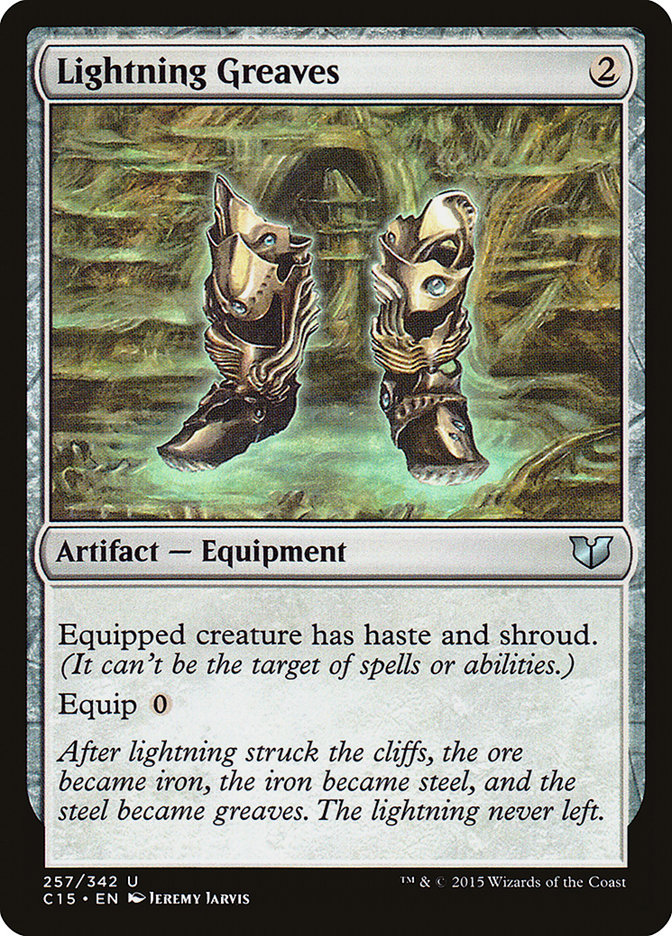 Lightning Greaves, Commander 2015 Card Art