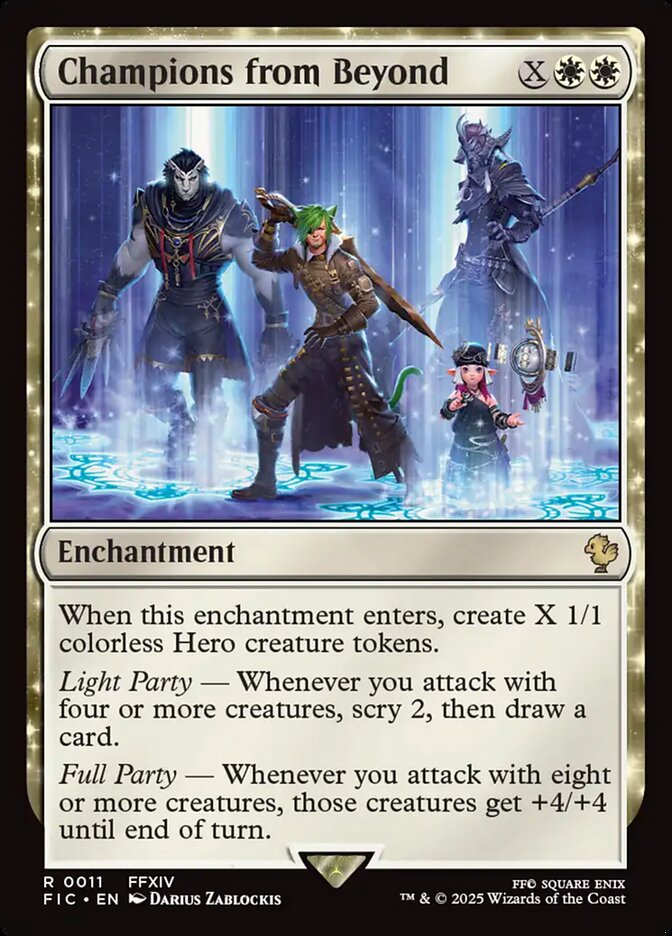 Champions from Beyond, Final fantasy commander Card Art
