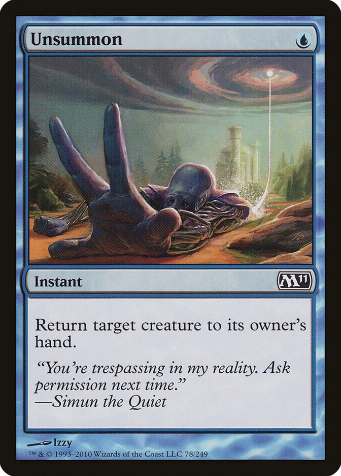 Unsummon, Magic 2011 Card Art