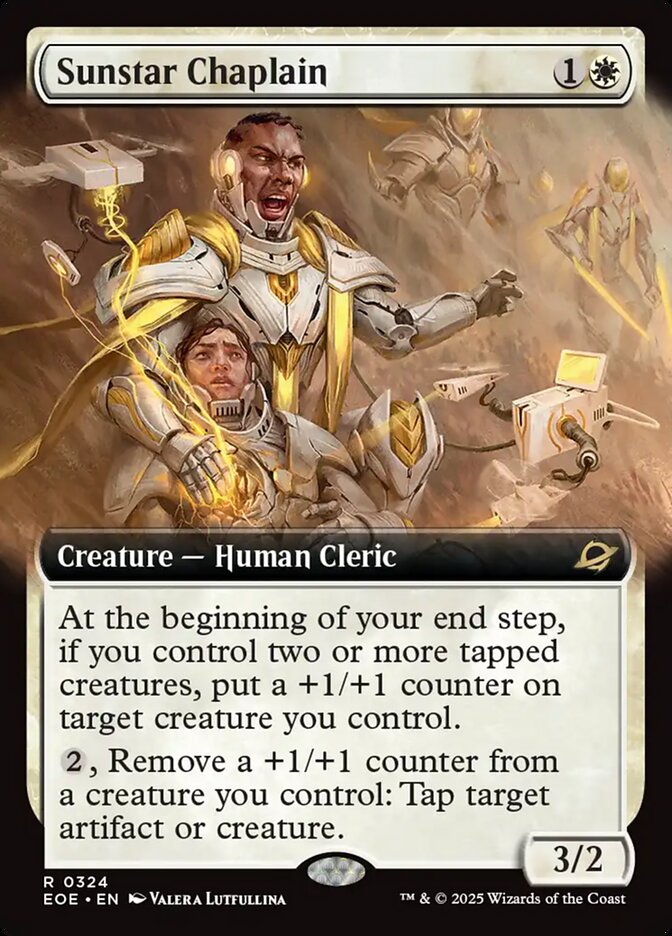 Sunstar Chaplain, Edge Of Eternities Card Art