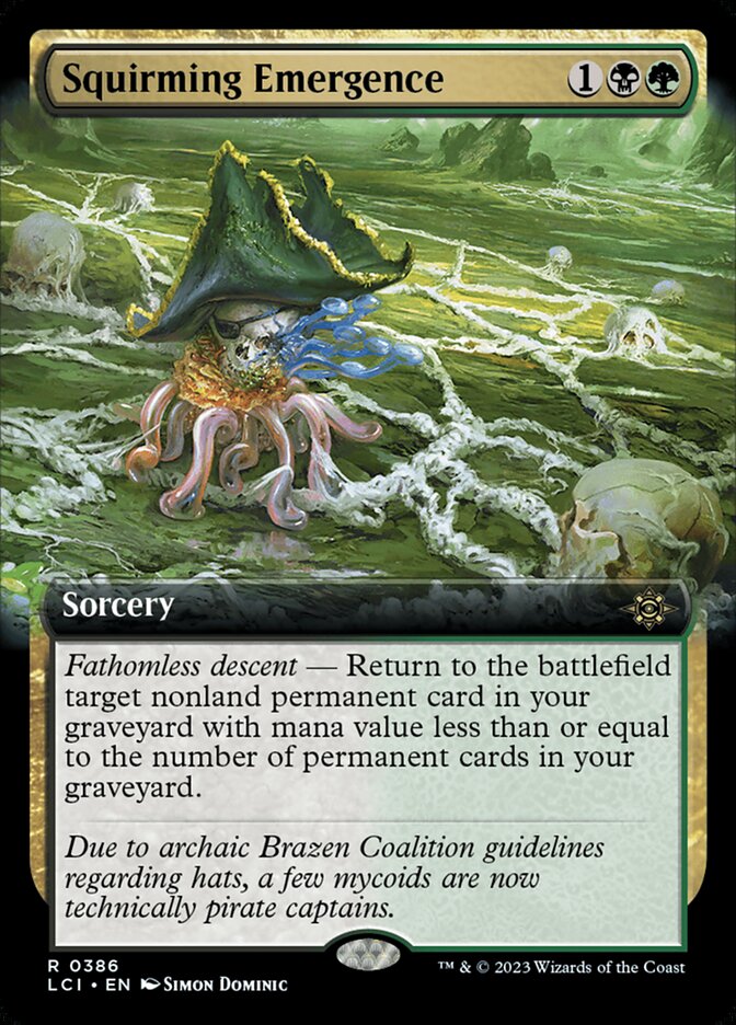 Squirming Emergence, The lost caverns of ixalan Card Art