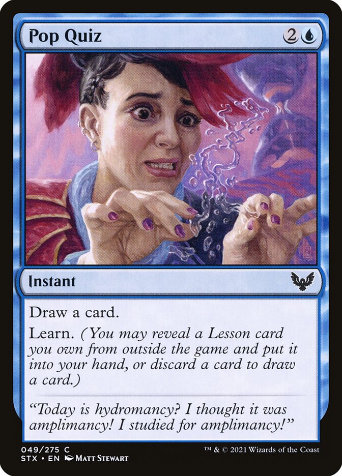 Pop Quiz, Strixhaven: School Of Mages Card Art