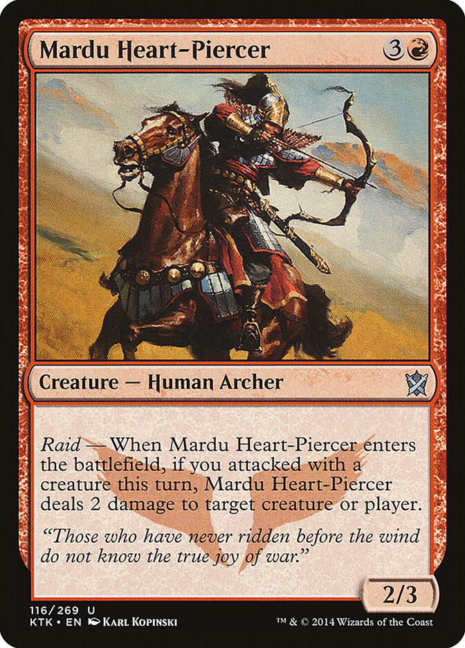 Mardu Heart-Piercer, Khans Of Tarkir Card Art