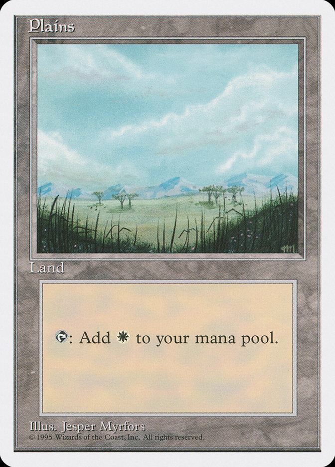 Plains, Fourth Edition Card Art